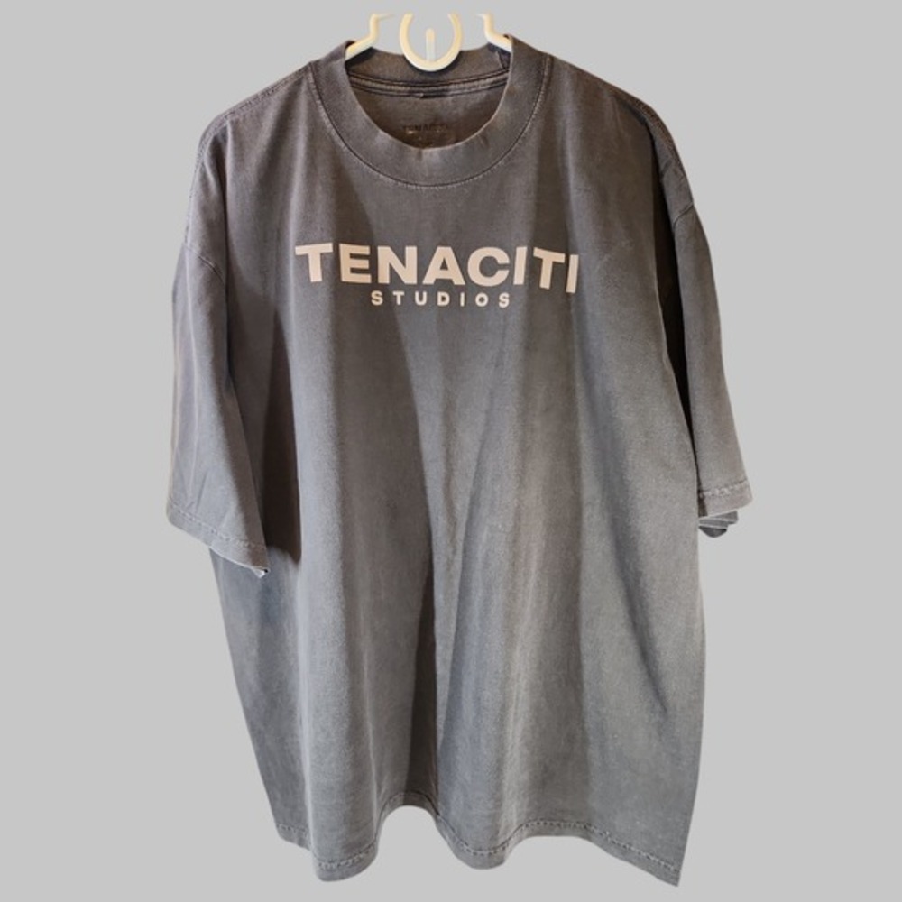 NWOT Tenaciti Studios Heavyweight Tee-Grey Size 2XL -‎ Boxy Streetwear